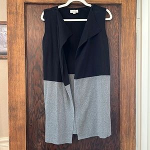 Sleeveless Open Front Duster Cardigan - Sz XS